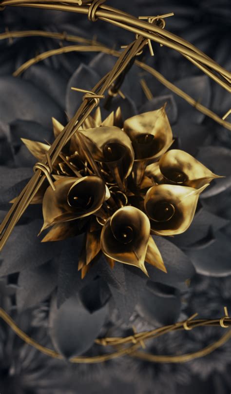 Download wallpaper flowers, flowers, des mal, section rendering in ...