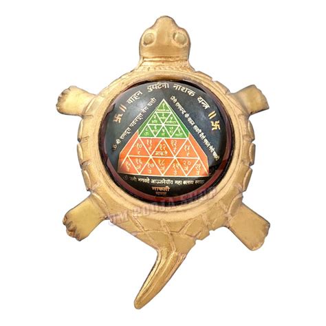 Tortoise Vahan Durghatna Nashak Yantra in Brass