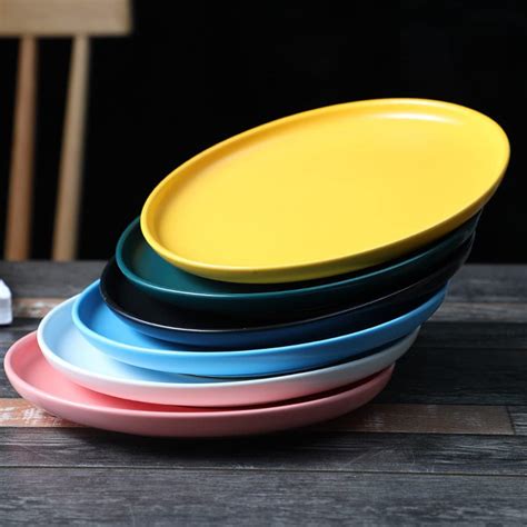 Buy AIYoo Dinner Plates Set of 2 Ceramic Round Dessert Salad Plates ...