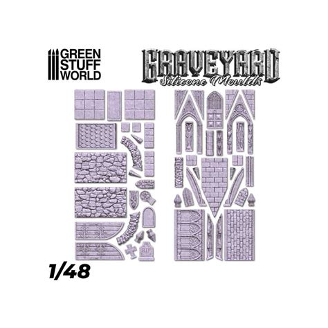 Buy Silicone Molds - Graveyard - Green Stuff World - Miniatures games