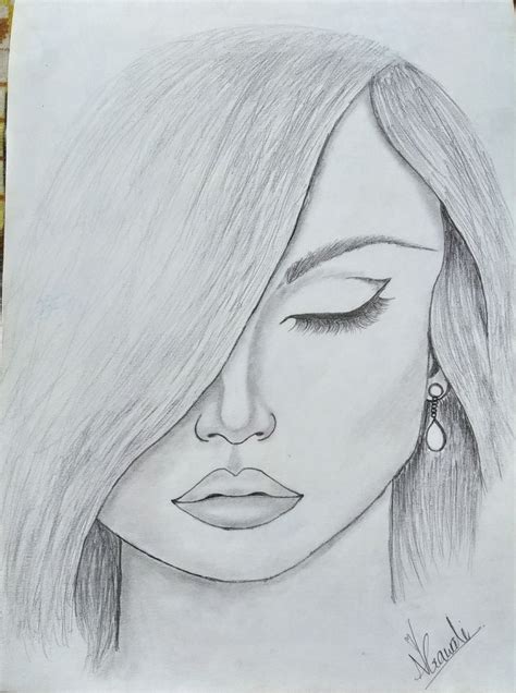 Art.🦋 | Pencil sketch drawing, Pencil drawings of girls, Beauty art drawings