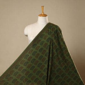 Multicolor Bagh Block Printed Kantha Style Cotton Fabric