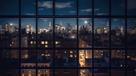 Buildings Night Window View 的图像结果