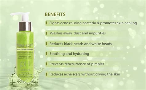 Maxisoft Deep Cleansing Face Wash (100 ml - Pack Of 2)|With Neem, Aloe ...