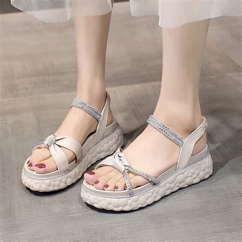 AXXD Women White Sandals Clearance Under $10 Summer Sandals Beach Flat ...