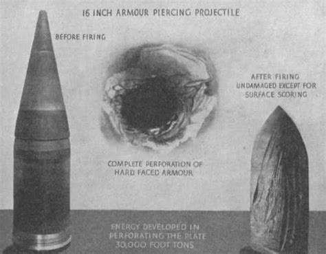 Image result for Armour Piecing 16 Inch Shell