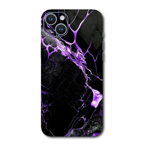 Purple Marble Mobile Skin – Cosmos Layers