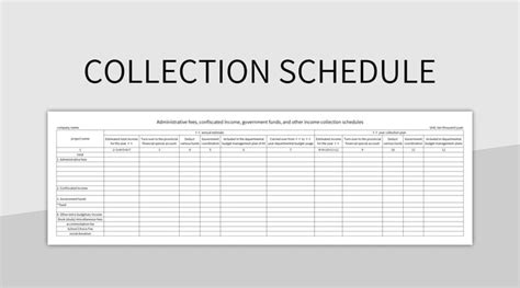 Collection Spreadsheet 的图像结果
