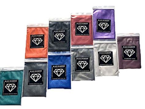 Black Diamond Pigmentsvariety Pack 12 10 Colors Mica Powder Diamond ...