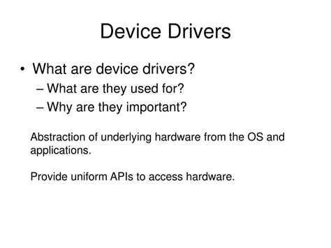 Image result for Device Drivers Examples