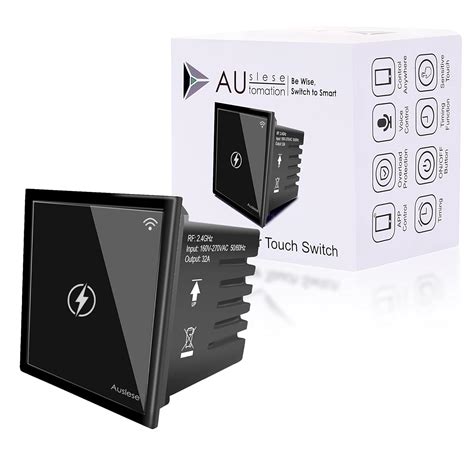 Auslese® 1 Gang 32A Smart Touch Crystal Glass Panel Modular Indian Roma ...