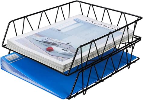 PAG Desktop File Organizer Metal Stackable Letter India | Ubuy