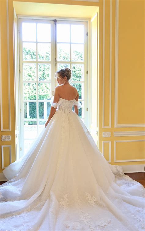 Princess Ballgown Bridal Dress Lavished in Dreamy 3D Floral