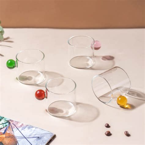 Mini Espresso Shot Glass Cup Amber 70ml Online - Premium Tea Cup | Nestasia