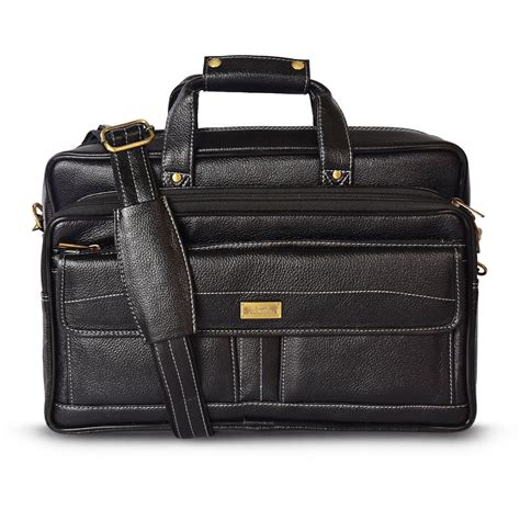 Leather Laptop Bag 998903 (Black) – SREELEATHERS