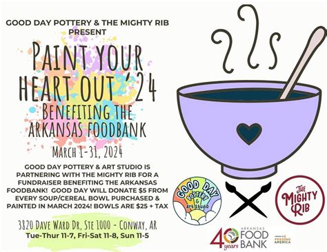 Paint Your Heart Out 24 - Benefiting the Arkansas Foodbank, 3820 Dave ...