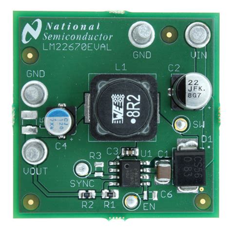 LM22670EVAL: 3.3V @ 3A, 4.5 ~ 42Vin