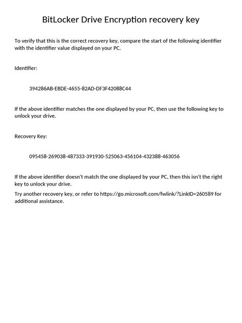 Image result for BitLocker Drive Encryption Recovery Key