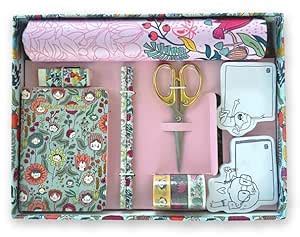 Alicia Souza | Birdie Floral Desk Accessories Kit | Includes - 3 File ...