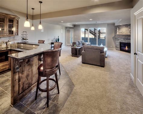 Small Walkout Basement Basement Bar Ideas