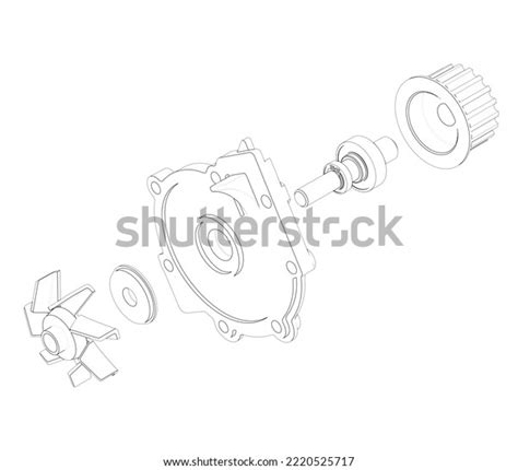Image result for Water Pump Exploded-View