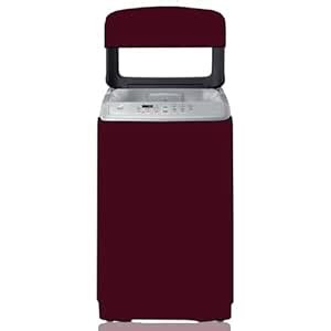 KVAR Ployester Solid Water & Dust Protection Washing Machine Cover ...