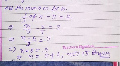 one third of a number minus 2 gives 3.what will be the number - Brainly.in