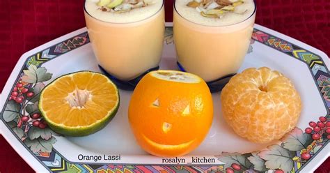 Orange Lassi Recipe by Rosalyn_Kitchen - Cookpad