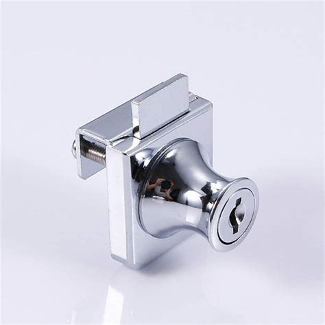 VICTAC Glass Cabinet Showcase Single Glass Door Lock Chrome Plated ...