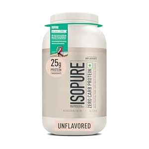 Buy Isopure Unflavored Protein Powder – 2.20 lbs, 1 kg, 25g of 100% ...