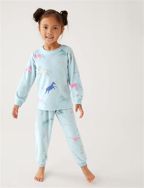 Buy Velour Horse Pyjamas at Marks & Spencer