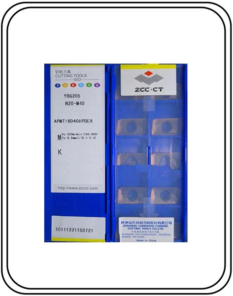 ZCCCT APMT1604 Carbide Insert YGB 202/205 1 box pack of 10 – Jaibros