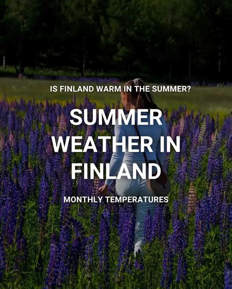 Finland summer temperature - June, July, August weather in Finland