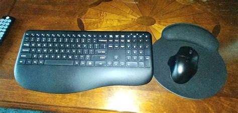 Buy Ergonomic Wireless Keyboard and Mouse, 2.4G Rechargeable Full Size ...