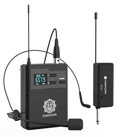 DIGIMORE UHF Cordless Headset Mic | 3-Pin Mini XLR Port | Volume ...