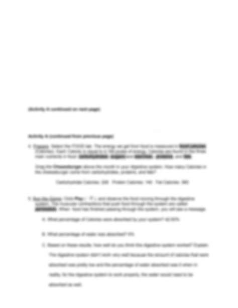 SOLUTION: Student exploration digestive system gizmo answers - Studypool