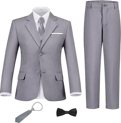 Lycody Boys Suit Set Slim Fit Kids Formal Suits Toddler Tuxedo Wedding ...