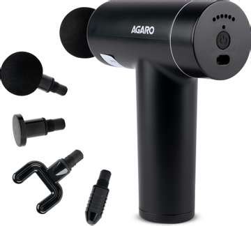 AGARO 34237 Atom Plus Electric Handheld Full Body Massager, 4 Massage ...