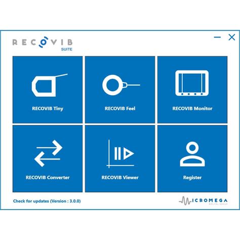 Visualization software - Recovib SUITE - Micromega Dynamics ...
