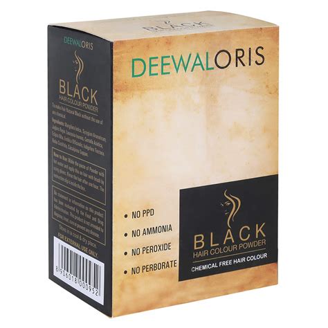 Buy Deewal Oris Black Hair Color Powder for Women, 120g - Black Hair ...