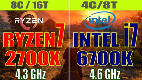 INTEL i7 6700K vs RYZEN7 2700X | GAMING BENCHMARK | 1080P | 1440P