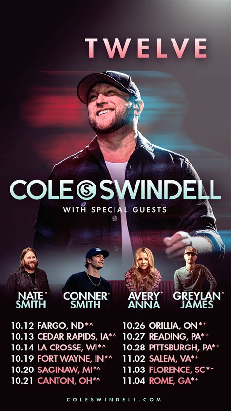 COLE SWINDELL ANNOUNCES HIS FALL HEADLINING TWELVE TOUR KICKS OFF ...