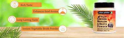 Urban Platter Chicken-less Bouillon & Broth Powder, 200g (Makes Chicken ...