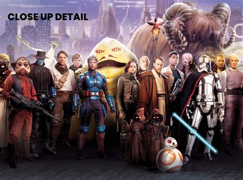 Buy Star Wars: All Characters Triptych Art | Canvas Prints Australia