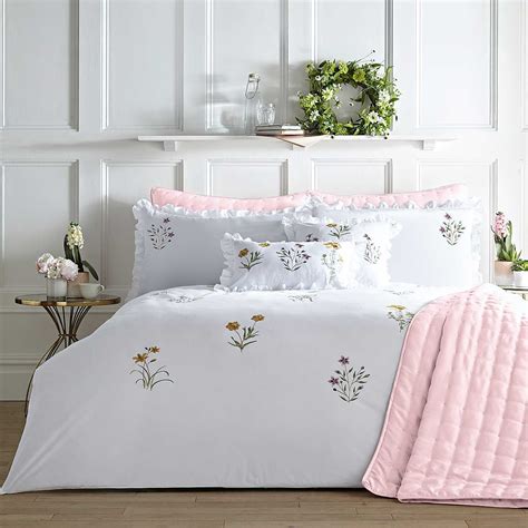 Spring Meadow Embroidered Duvet Cover | Embroidered duvet cover, Bed ...