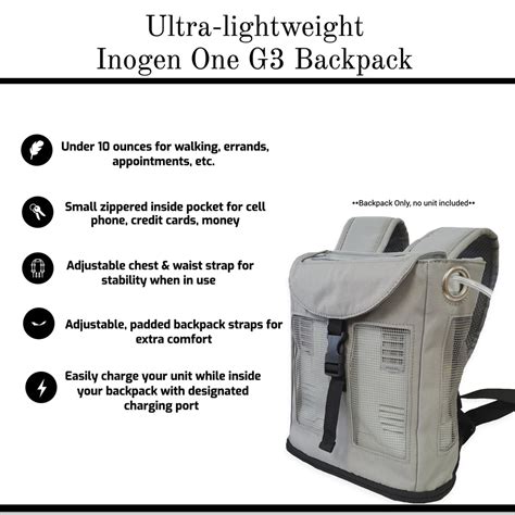 Inogen One G3 Ultra Lightweight Backpack - Gray