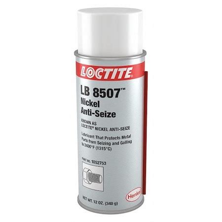 Loctite Anti-Seize, 12 oz Spray Can, Nickel LB 8507(TM) NICKEL ANTI ...
