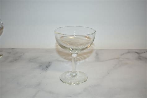 Vintage Mid Century Champagne Coupe Glasses, Vintage Coupe Glass ...