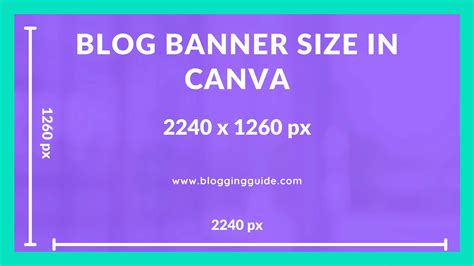 Canva Size Guide - Blogging Guide