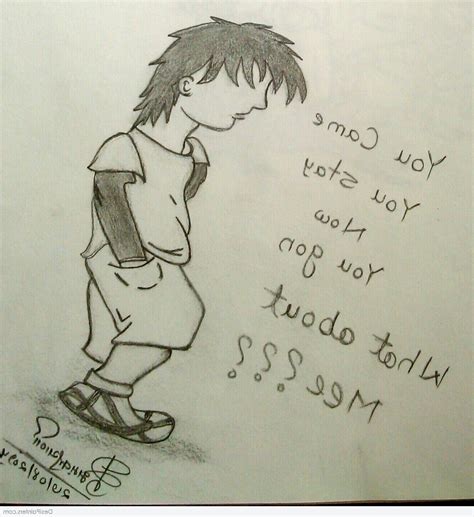 Easy Sad Drawings For Kids